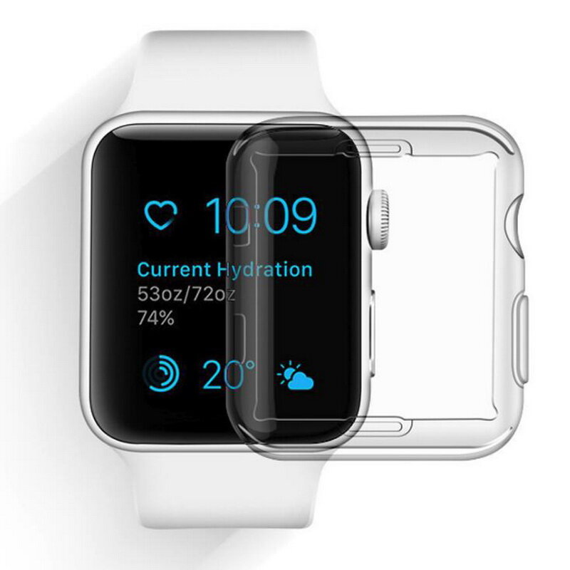 Carcasa de TPU suave para reloj Apple Watch serie iWatch 4 Generación 40mm 44mm Ultra delgado Protector de silicona transparente