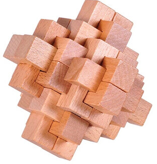 Puzzle classique en bois pour adultes et enfants, jeu de réflexion, casse-tête