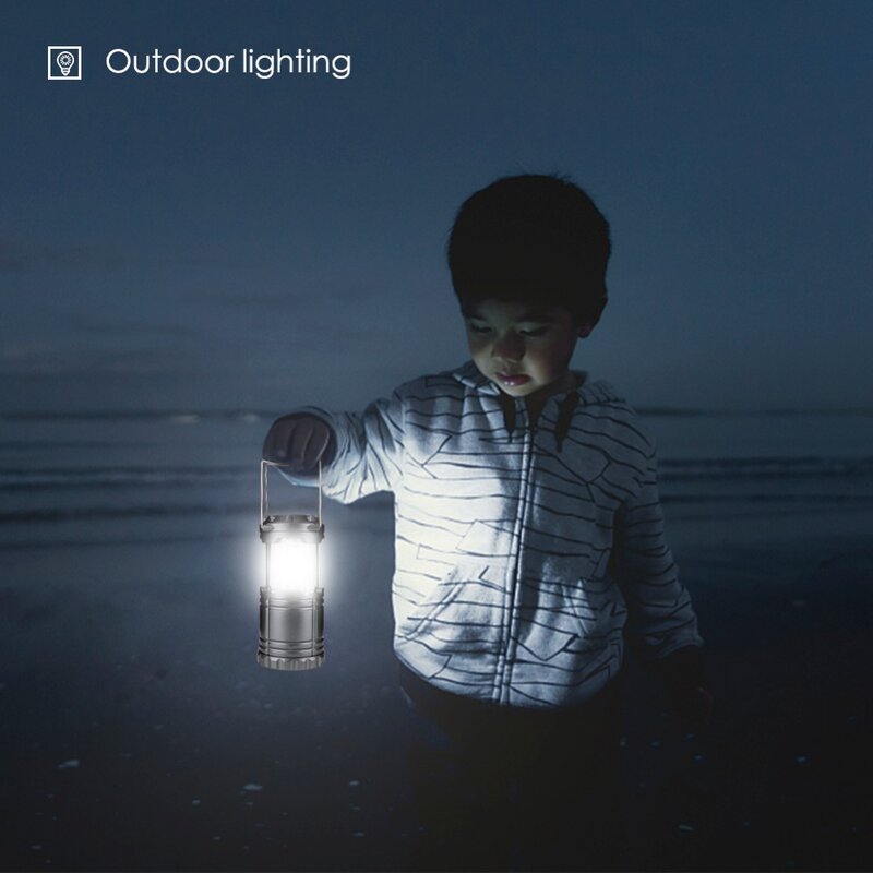Lanterna de acampamento portátil, pendurada na tenda, luz dobrável, 30 led, leve, lanterna de emergência, luzes para caminhadas, camping