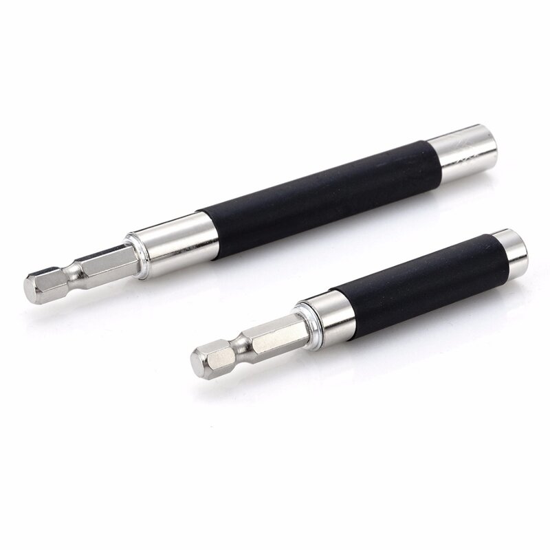 2pcs Extension Hex Screw Socket Magnetic Impact Driver Drill Bit Holder Adapter For Home Tools