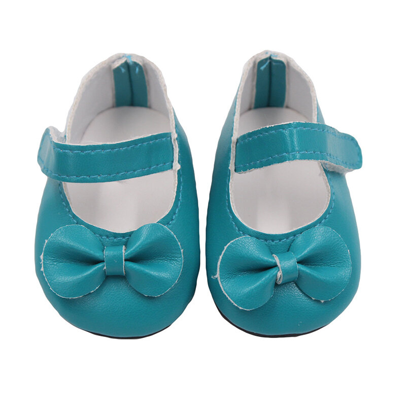 Zapatos con lazo para muñeca BJD, zapatos de muñeca americana de 18 pulgadas, accesorios para chico, con Velcro, 5 colores