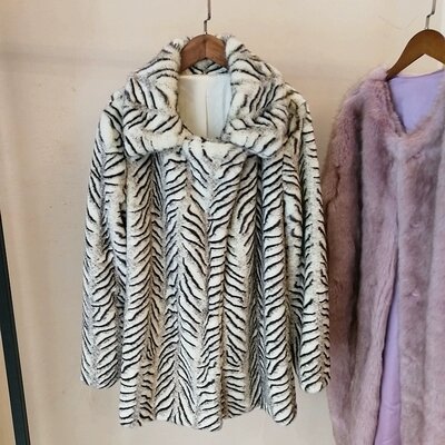2018 novo estilo high-end moda feminina casaco de peles artificiais s60