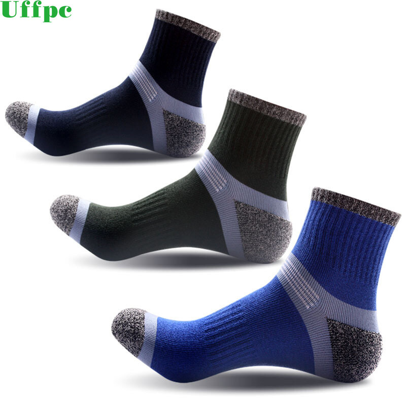 5 pares de calcetines de algodón cálidos de alta calidad para Otoño e Invierno para hombre, calcetines blancos y divertidos para hombre