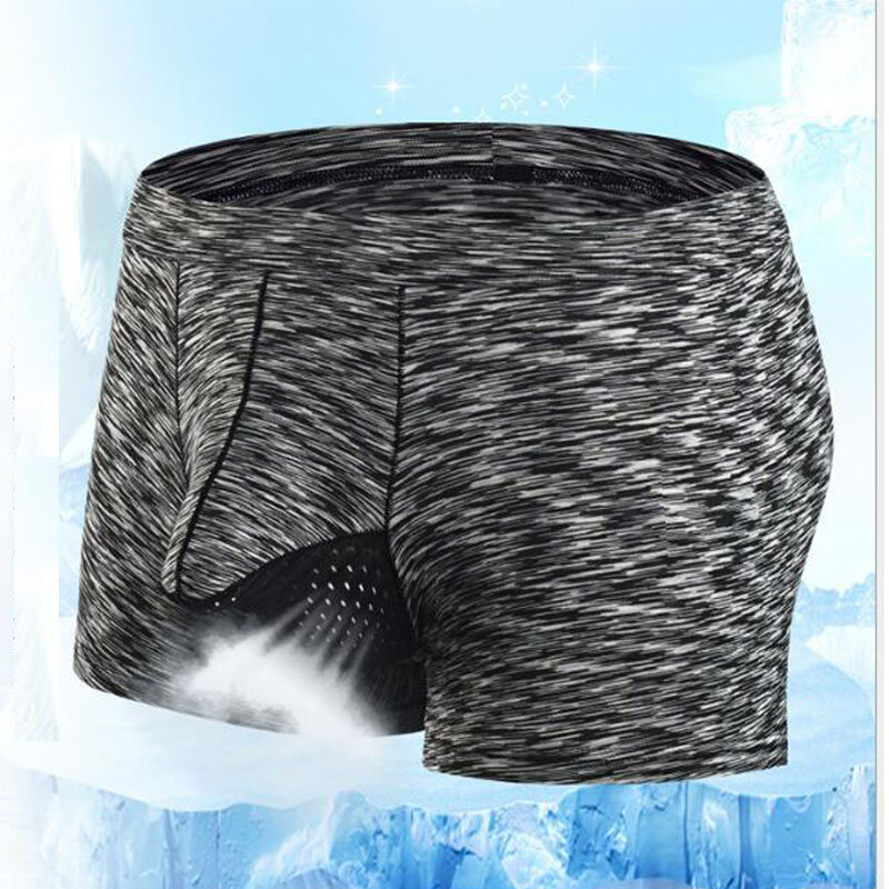 Scrotal detachable panties men's boxers breathable ice floss panties scrotal detachable panties