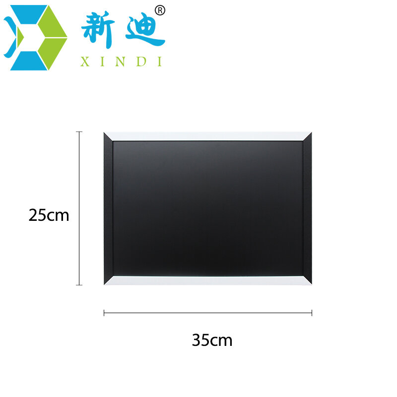 XINDI-سبورة مغناطيسية بإطار خشبي أبيض وأسود ، لوحة تدليك للمنزل بإطار خشبي MDF 25*35 سنتيمتر