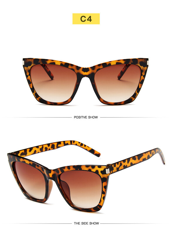 2019 موضة لطيف مثير ريترو القط العين النظارات الشمسية النساء Vintage العلامة التجارية مصمم Cateye نظارات شمسية للسيدات الإناث UV400