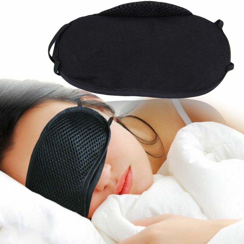 Máscara de carbón de bambú para dormir, accesorio de viaje para descanso, longitud ajustable, ayuda para dormir, venda para los ojos, 1 ud.