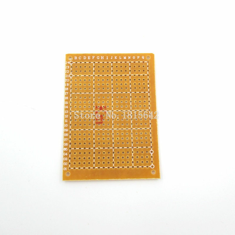 Pcb回路基板ピース/ロットプロトタイプ紙銅ユニバーサル実験マトリックス5x7cm