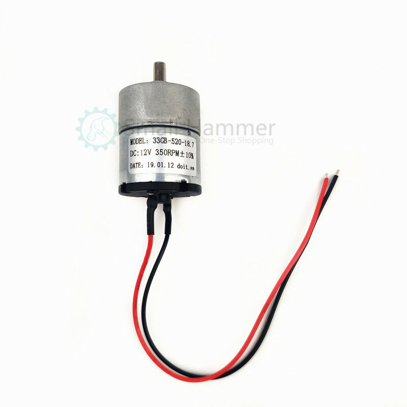 2pcs 33GB-520-18.7 robot chassis motor 12V 350RPM with line