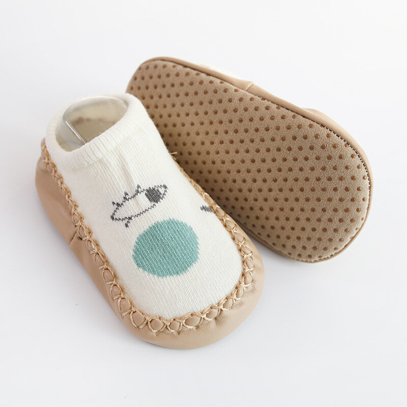 Spring and Summer New Baby Floor Socks Baby Skin Bottom Cotton Non-Slip Toddler Socks 1-3Y Children Short Tube Socks