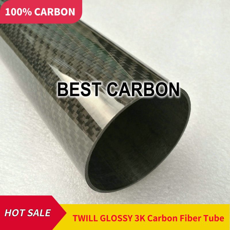 70mm x 66mm tela de fibra carbono 3 k de alta qualidade ferida/sem fôlego/woventube