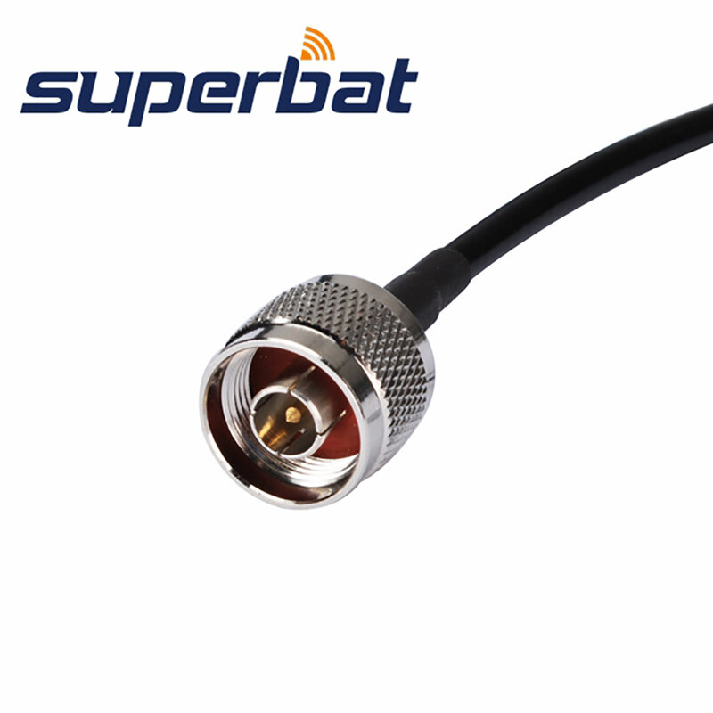 Superbat-conector N a RP-SMA macho (Pin hembra), Cable recto, conjunto de Cable N a SMA, LMR195, 1M