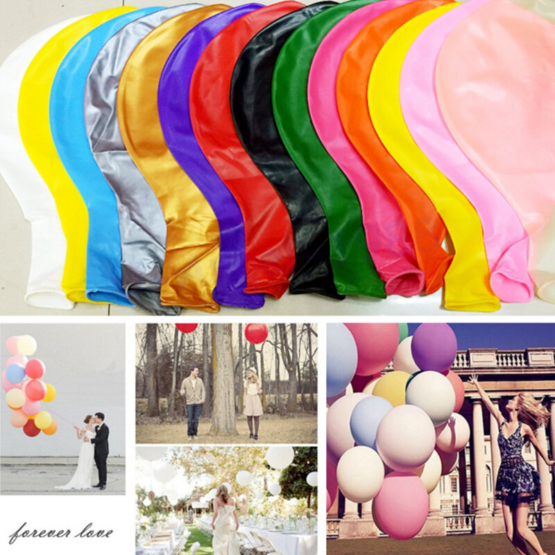 Balão inflável gigante de látex de hélio, para decoração de casamento, 36 polegadas, 90cm, para festas de feliz aniversário