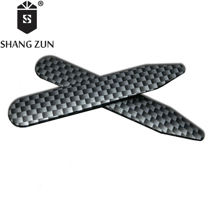 SHANH ZUN 14 Pcs ผู้ผลิตไม้ Transfer การพิมพ์คอแทรก ABS หลายสีปลอกคอสำหรับชาย