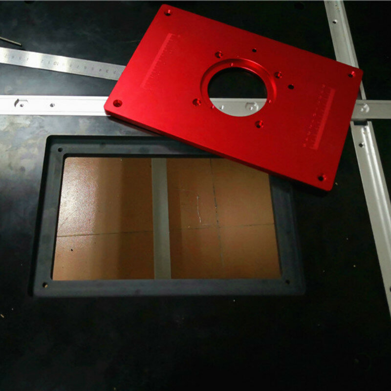 유니버설 알루미늄 라우터 테이블 삽입 플레이트 200x300x10mm 목공 조각 기계에 대 한 커버 목공 DIY 도구