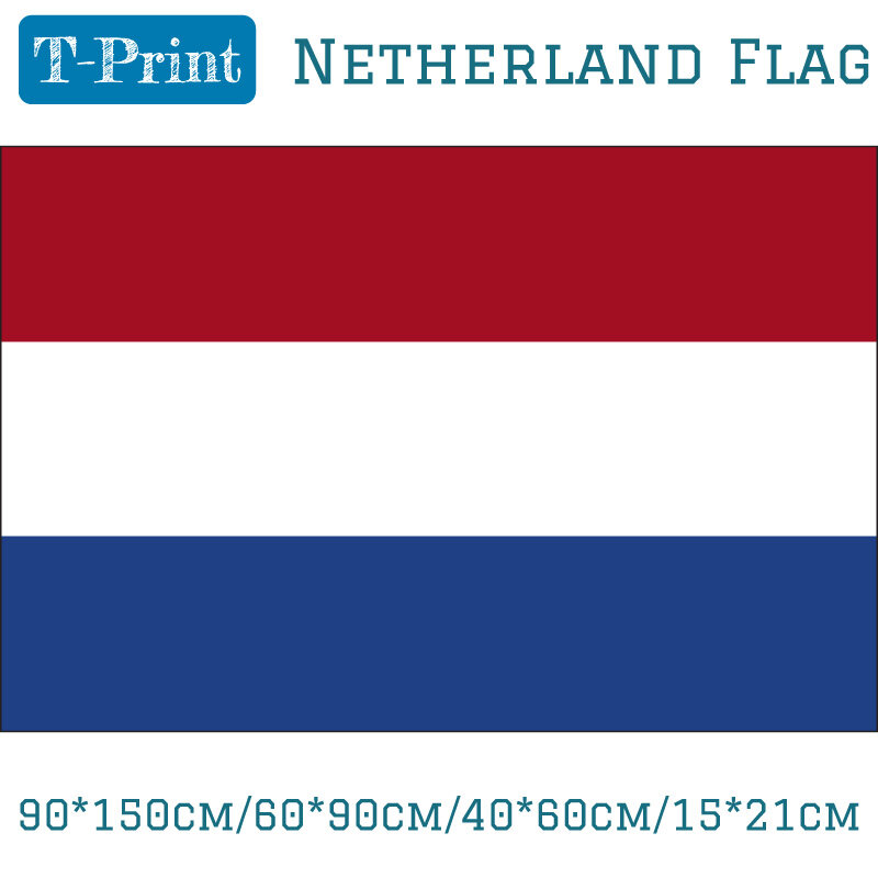 ใหม่3X5ฟุตขนาดใหญ่เนเธอร์แลนด์ธงโพลีเอสเตอร์ภาษาดัชคำแห่งชาติแบนเนอร์ประดับบ้านในร่มกลา...