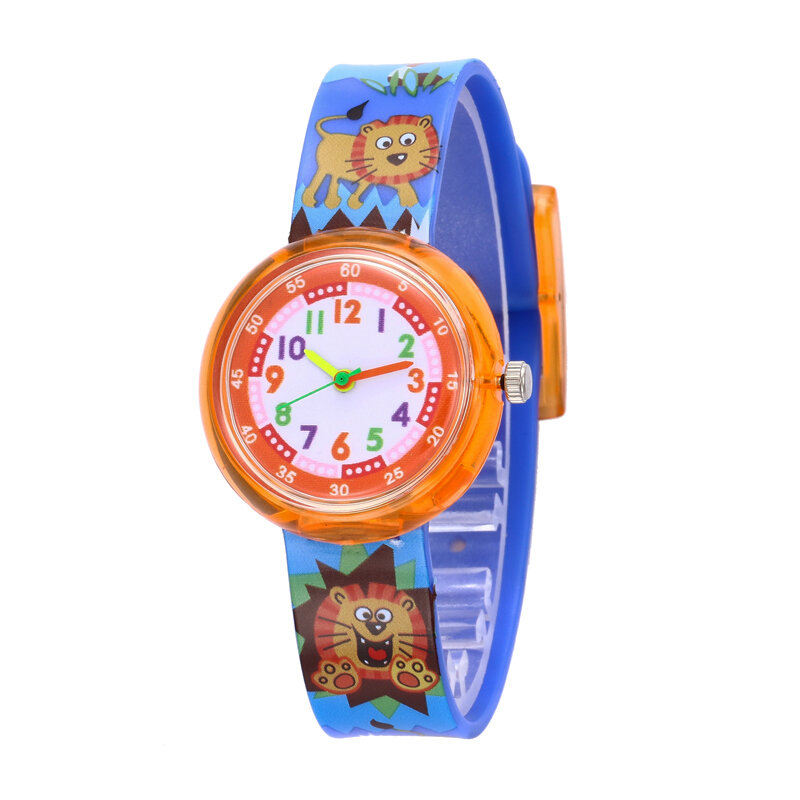 Baru Fashion Lucu Harajuku Singa Gadis Anak Anak Watch Kartun Olahraga Jelly Watch Wanita Panas Hadiah jam Tangan Reloj