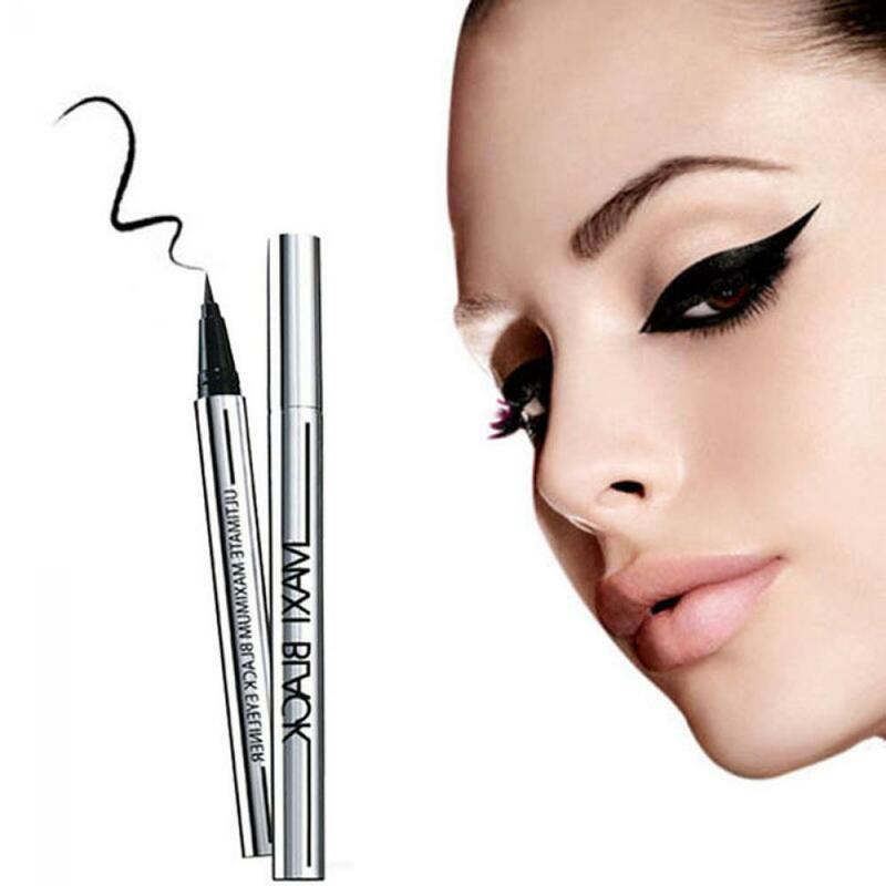 Eyeliner liquide noir pour femmes, stylo crayon professionnel, maquillage, longue durée, étanche, séchage rapide, outils de beauté, 1 pièce