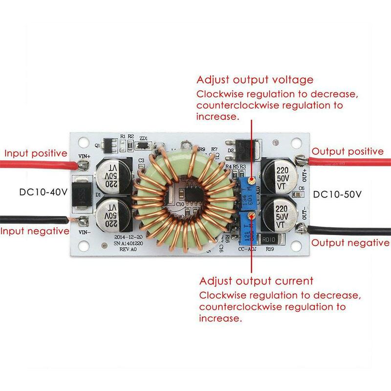 Arduino DIY 전원 led 용 전류 리미터 기능이있는 250W 10A 스텝 업 부스트 컨버터 250W 부스트 정전류 모듈