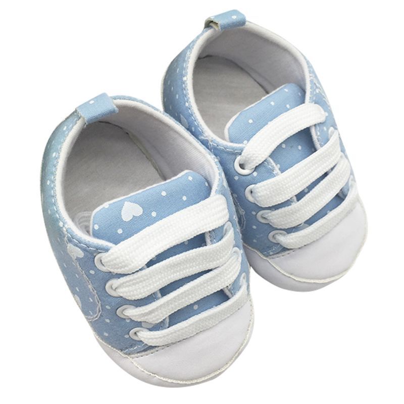 Zapatos de cuna de algodón con suela suave para bebé, niño y niña, cordones, recién llegados, 2019