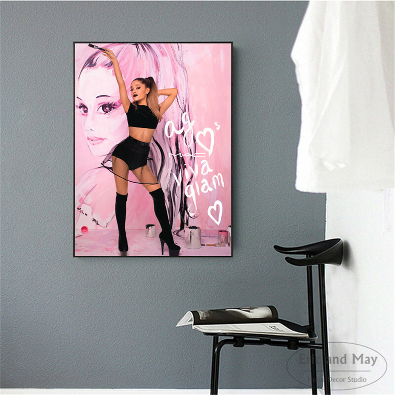 Ariana Grande l'un des plus terribles Imprimé Photo sur encadrée Toile Wall Art