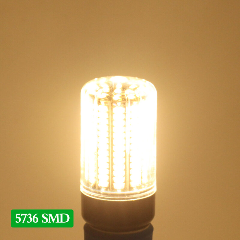 Цилиндрическая светодиодная лампочка высокой яркости 5736 SMD E27, 3,5 Вт, 5 Вт, 7 Вт, 8 Вт, 12 Вт, 15 Вт, светильник ток 85-265 в, 28-156 светодиодный, лампа s не ...