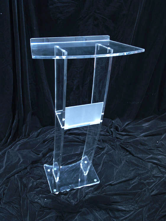 Clear Acryl platform/Perspex Kerk Lessenaar/Plexiglas Kerkpreekstoel