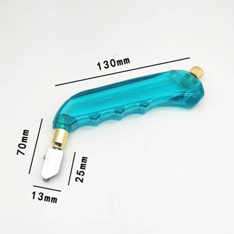 Empuñadura de pistola portátil, cortador de vidrio iled 0, herramienta de corte de vidrio manchado de carburo de tungsteno, Color aleatorio, 1 ud.