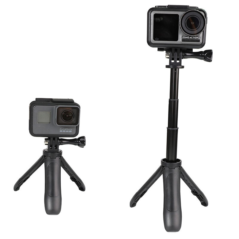 عصا سيلفي صغيرة بمقبض قابل للتمديد ، حامل ثلاثي لكاميرا GoPro Hero 9 8 7 6 5 4 جلسات Insta360 Yi 4K EKEN SJCAM DJI OSMO