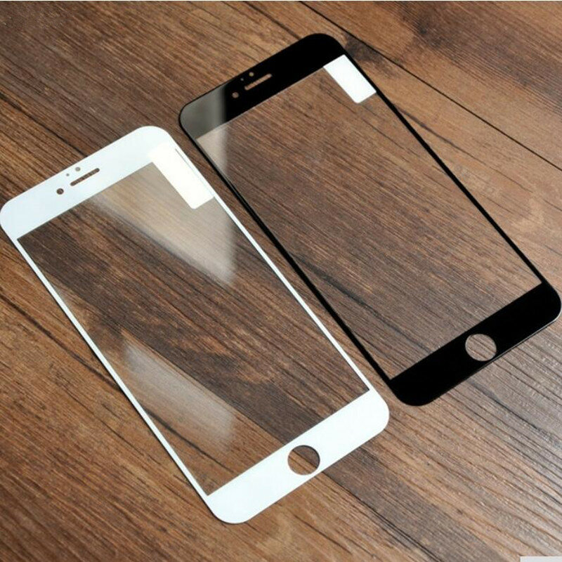 Cubierta de vidrio templado para iPhone, Protector de pantalla 3D de cobertura completa 9H, película protectora para iPhone 6, 6s, 7, 8 Plus, 5, 5S, SE, X, XS, Max, XR