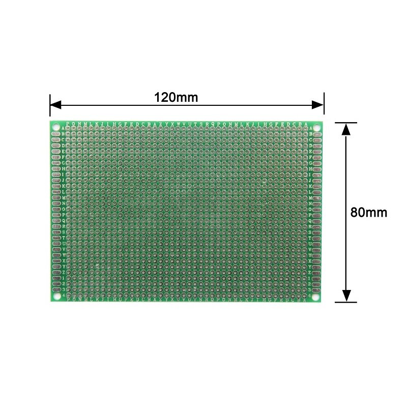 Gliduino 8*12 cm placa de estanho de um lado placa de circuito pcb de experimento universal placa de orifício para arduino