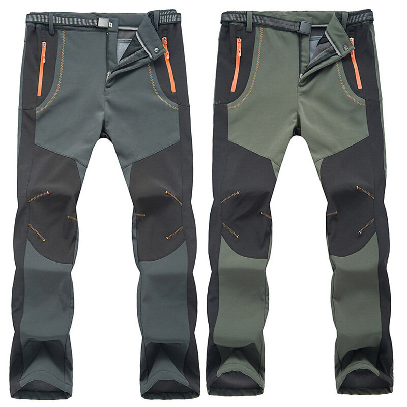 5XL Oversize męskie spodnie zimowe męskie ciepłe wielofunkcyjne spodnie robocze męskie outdoorowe wodoodporne spodnie męskie kombinezony AM457