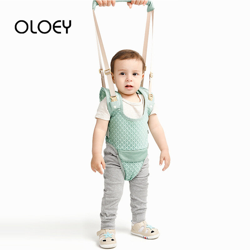 OLOEY-andador con cinturón de aprendizaje para bebé, andador desmontable ajustable, arnés de seguridad para caminar, correa para caminar