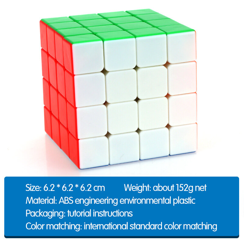 4*4*4 Cubo de Velocidad Profesional Cubo mágico rompecabezas educativos de juguete para niños aprendiendo Cubo mágico juguetes 8367