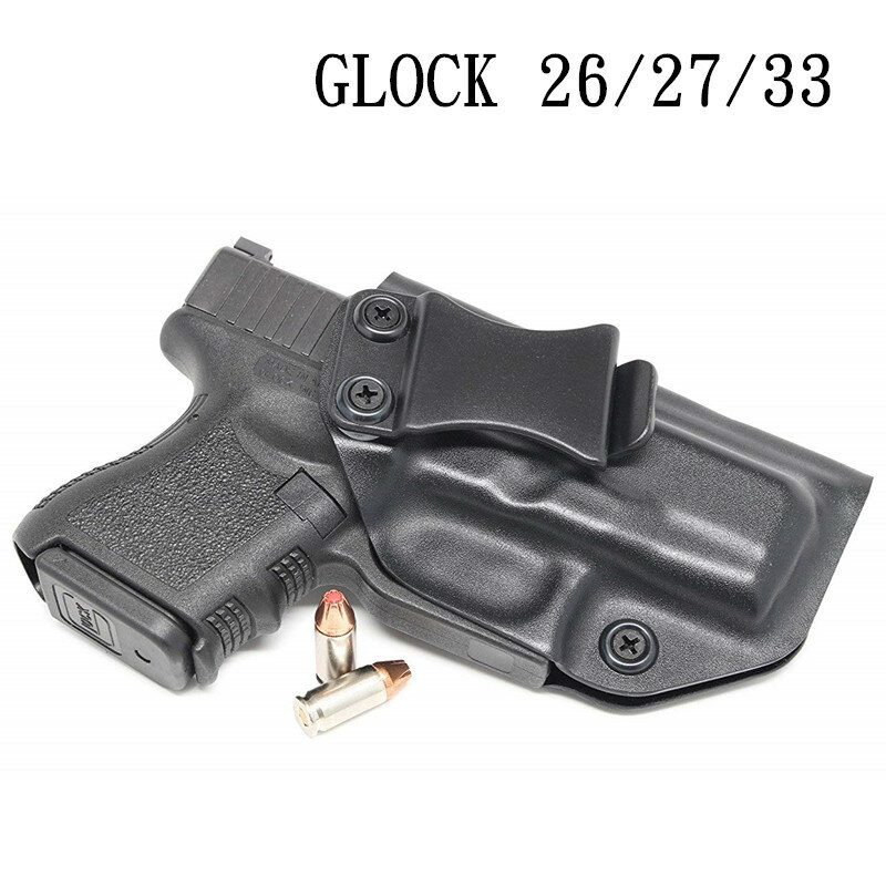 IWB Kydex — Étui de revolver personnalisé, situé à l'intérieur de la ceinture, pour Glock 17, 19, 23, 25, 26, 27, 31, 32, 33, 43 et 9 mm