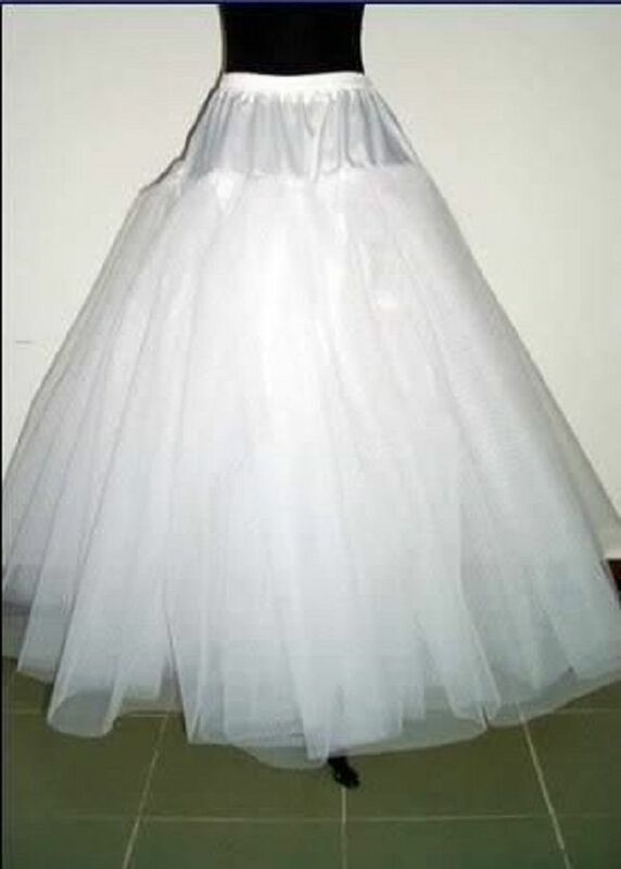 تنورة زفاف من التول القطني ، تنورة داخلية متعددة الطبقات ، أبيض ، 2022