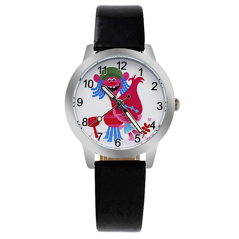 Relógio infantil casual com desenho de animais 3d, relógio de quartzo, marca criativa, branco, céu, azul, luminoso para meninos e meninas