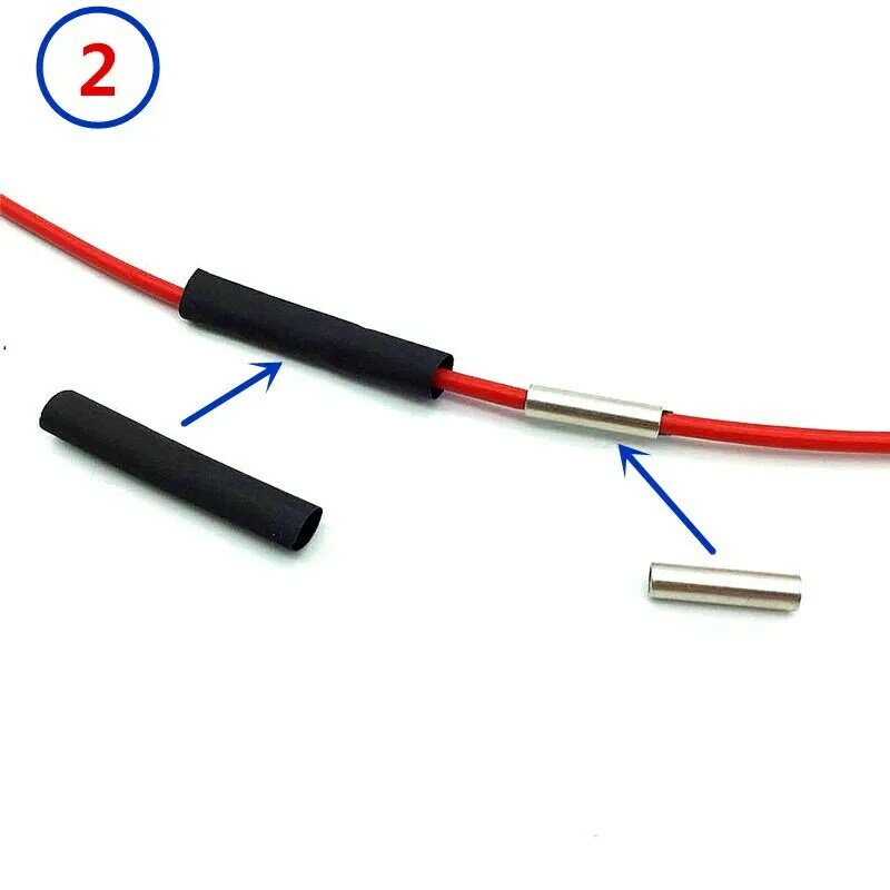 Câble chauffant à infrarouge, fil en fibre de carbone de 20 m 12 k 33 ohm, 2.0mm, ligne hotline électrique épaissie FF46