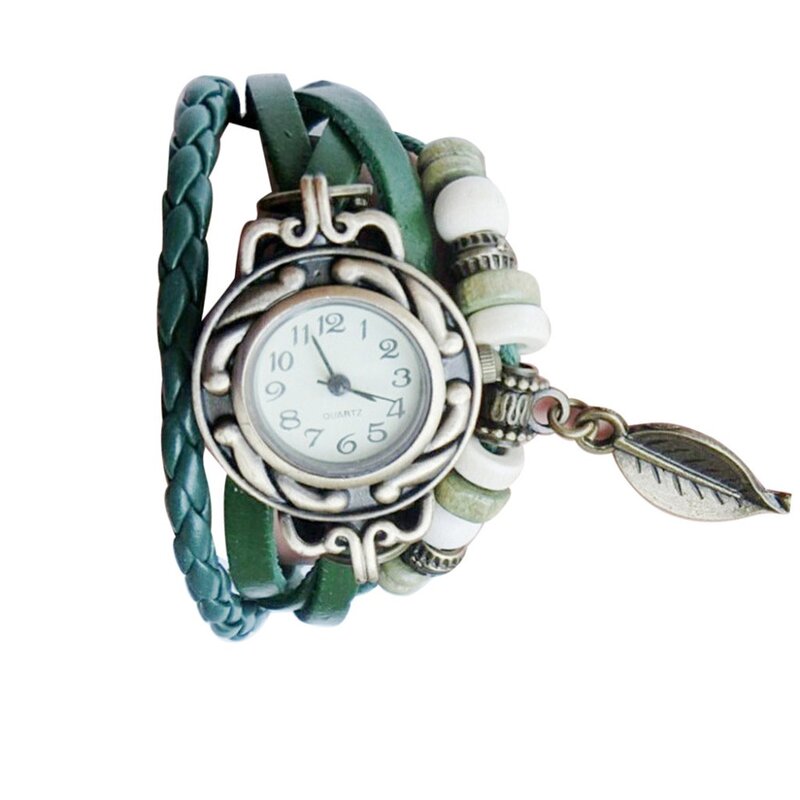 Reloj de pulsera con números romanos para mujer, cronógrafo de cuarzo con correa de cuero, informal, sencillo, a la moda, gran oferta, #50