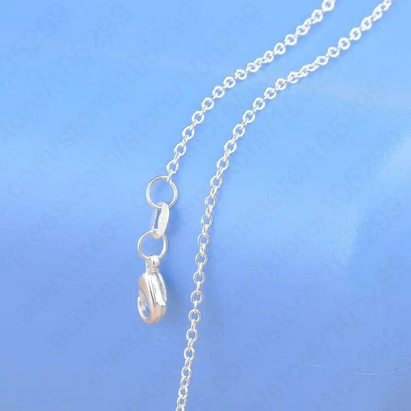 Hot 925 Sterling Silver Chain dla kobiet O naszyjnik łańcuch Smple Casual biżuteria 16-30 Cal hurtownie Dropshipping zaakceptować