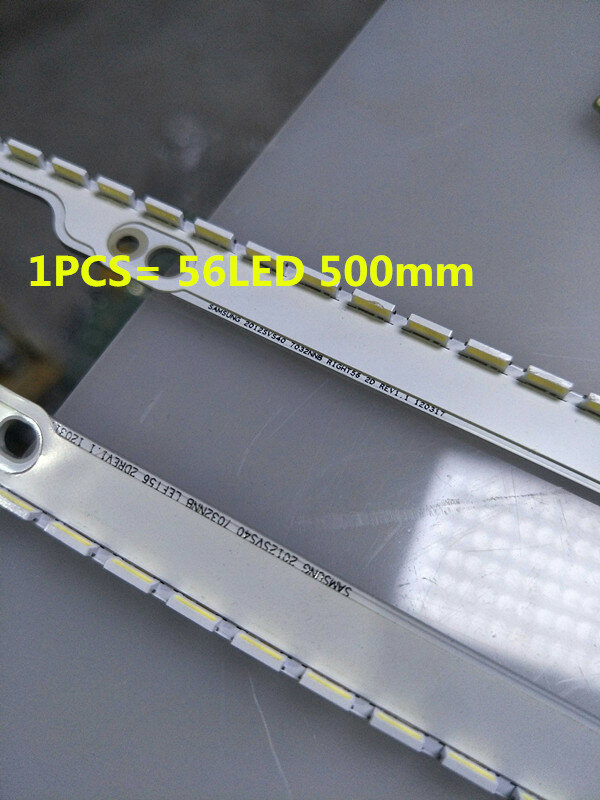 2 sztuk/partia 56LED 500mm podświetlenie LED strip dla Samsung UA40ES6100J UE40ES5500 2012SVS40 7032NNB RIGHT56 LEFT56 2D