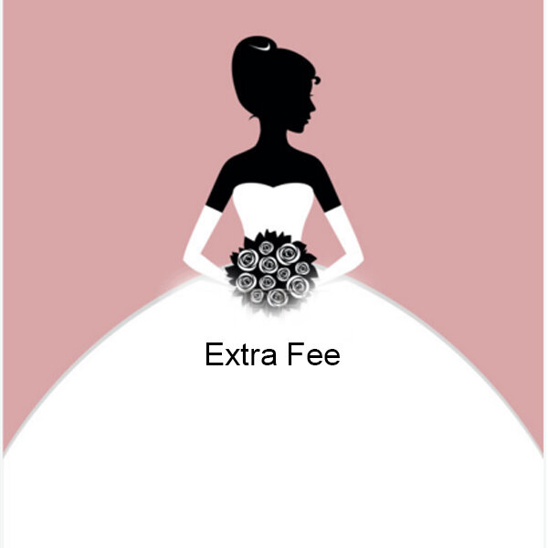 3 veils for all Extra Fee, Urgent Fee, Custom made Fee ,Change Fee