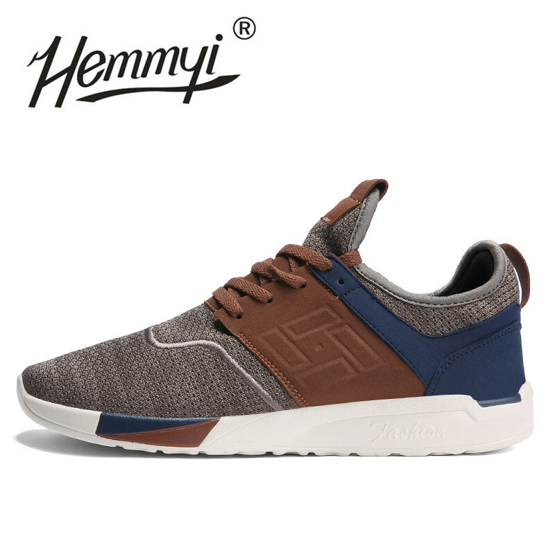 hemmyi new 2018 Spring Summer Men Sneakers Shoes Breathable Wear-resistant Casual Light mesh Shoes masculino adulto