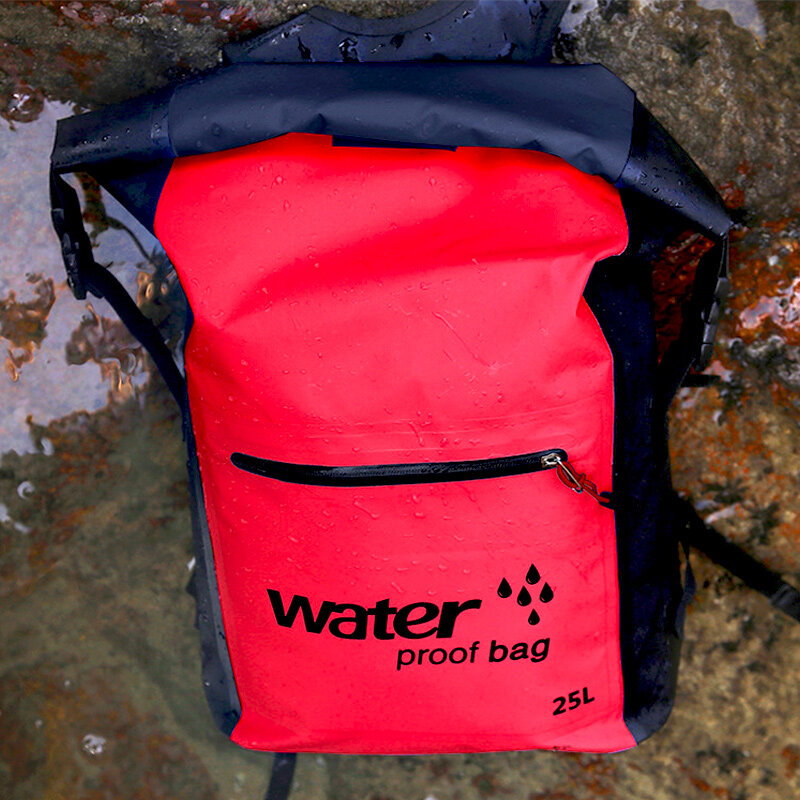 야외 방수 배낭 25L 강 트레킹 가방 보트 카약 낚시 수영 여행 캠핑을위한 플로팅 드라이 백
