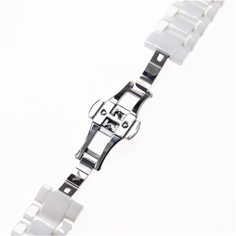 Dotyczy Armani zegarek ceramiczny 20mm23mm czarny biały jasny pasek ceramiczny zegarek model AR1424 AR1426 AR1421 AR1425 od zegarków