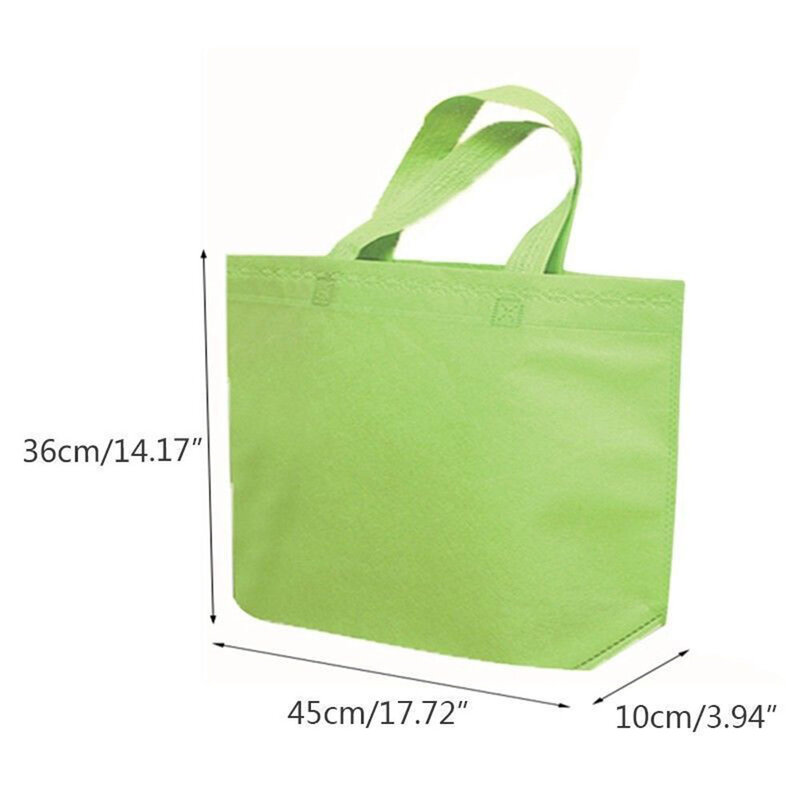 1 pc dobrável saco de compras reutilizável eco grande unisex tecido não tecido sacos de ombro tote sacos de pano de mercearia bolsa