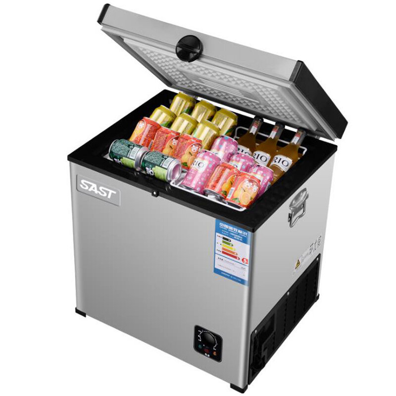 55L Kulkas Dapur Agar-Agar untuk Freezer Rumah Kulkas Komersial Nevera Frigobar Lemari Es Minuman Pintu Tunggal Kotak Es
