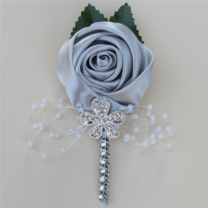 Свадебные корсажи и бутоньерка для жениха роза с булавкой лучший мужской булавка для жениха невесты с цветком для свадебной вечеринки XH0677Y