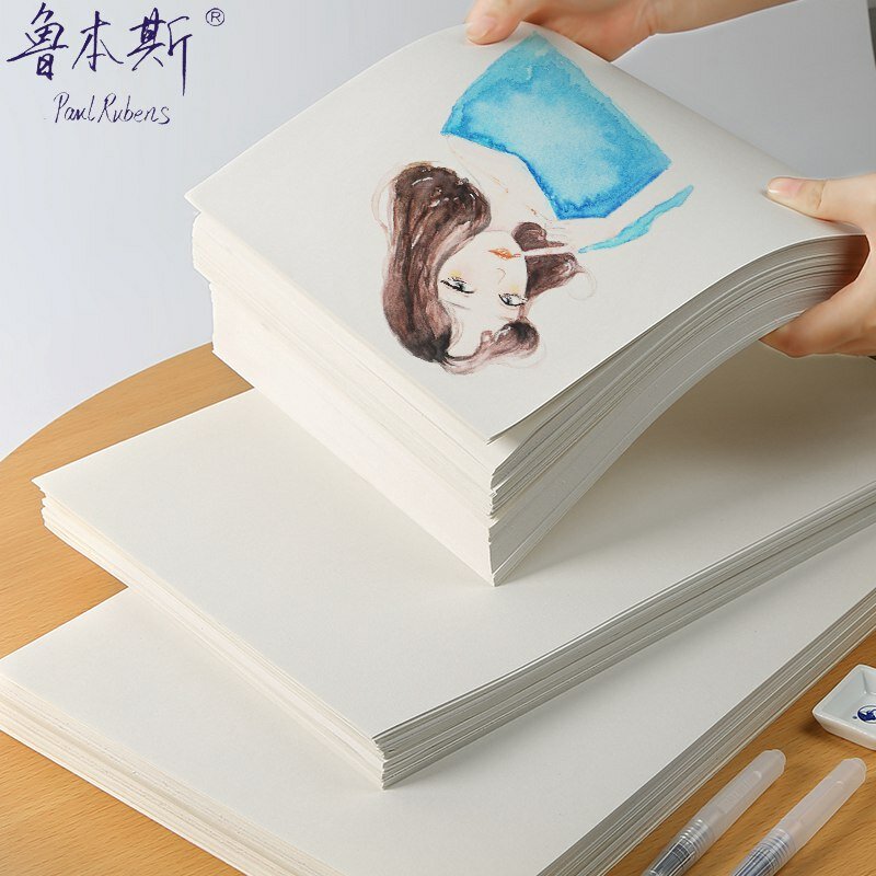 ルーベン水彩紙綿50% 300g/m2 10枚アーティスト学生画材文房具のための手描きの描画スケッチ