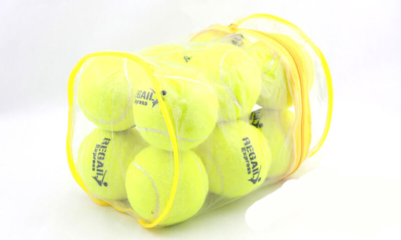 12 قطعة/الوحدة عالية الجودة مرونة كرة التنس للتدريب الرياضة المطاط كرات التنس الصوفية لممارسة التنس مع حقيبة مجانية